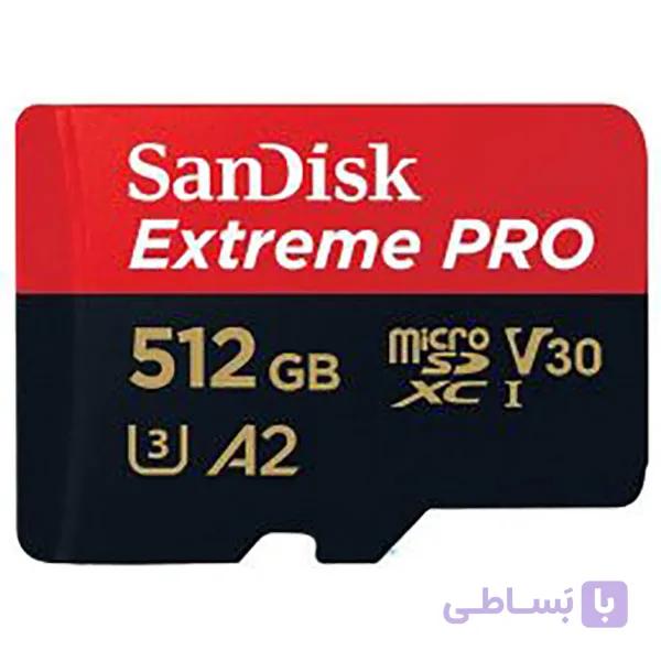 کارت حافظه سن دیسک Micro Extreme pro 200MBps ظرفیت 512 گیگابایت — تصویر 1