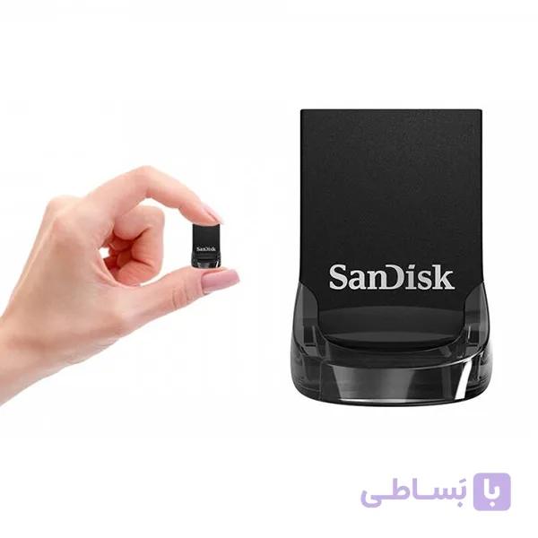 فلش مموری سن دیسک مدل Ultra Fit CZ430 ظرفیت 128 گیگابایت — تصویر 1