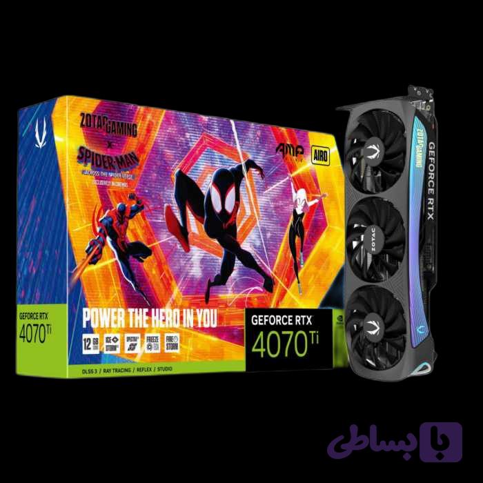 کارت گرافیک زوتک RTX 4070 Ti AMP AIRO SPIDER-MAN 12GB