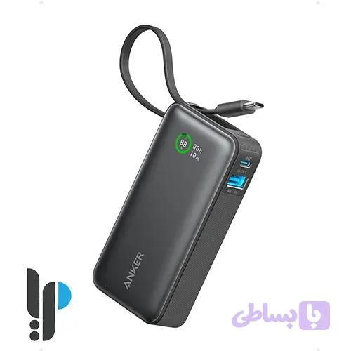 پاور بانک 30 وات انکر مدل Anker Nano A1259 ظرفیت 10000 میلی آمپر به همراه کابل Type-C — تصویر 1