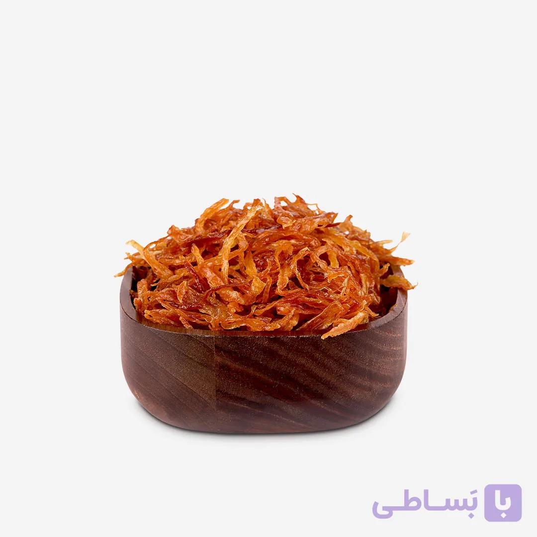 پیاز سرخ شده خلال نیم کیلویی