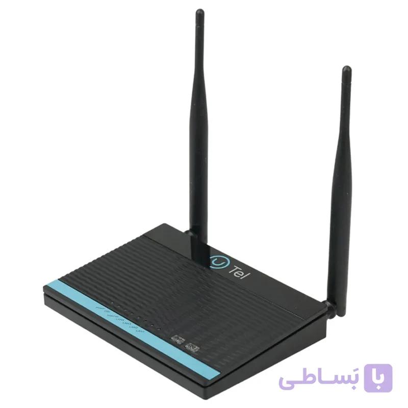 مودم روتر ۲ آنتن U.Tel A304+ ADSL2+ 150Mbps — تصویر 1