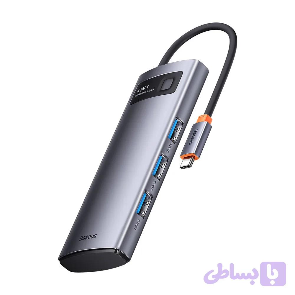 هاب 4 پورت USB-C بیسوس مدل BS-OH066