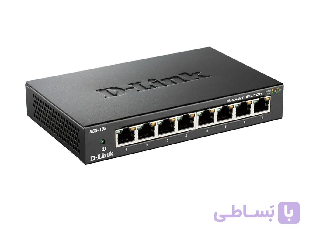 سوئیچ شبکه دی لینک DGS-108