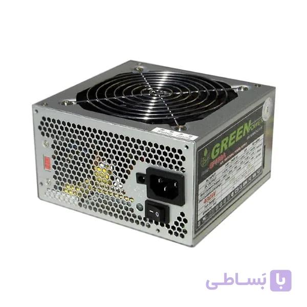 پاور کامپیوتر استوک گرین مدل GP380A ظرفیت ۳۸۰ وات