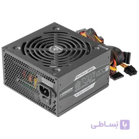 منبع تغذیه کامپیوتر گرین مدل GP350A-ECO Plus 80 Plus توان 350 وات