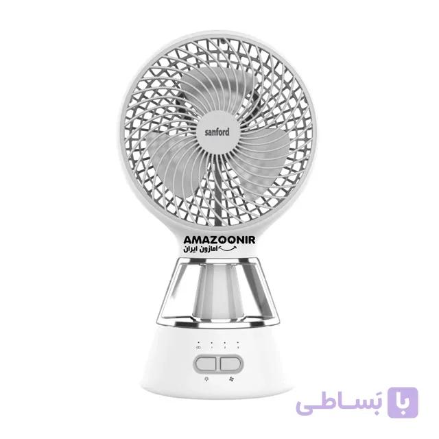 پنکه رومیزی شارژی چراغ LED برند سانفورد مدل SF6663MFN — تصویر 1