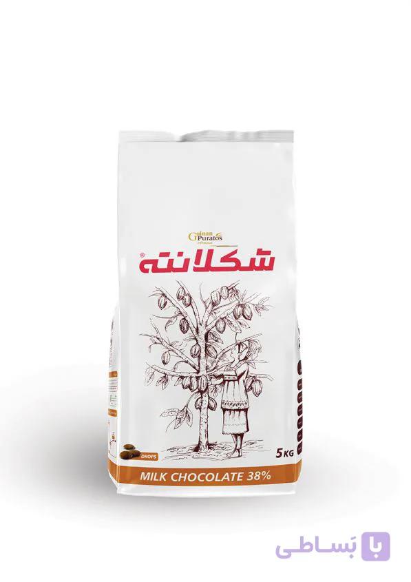شکلانته - شکلات سکه ای تلخ60% - بسته بندی 5 کیلوگرمی