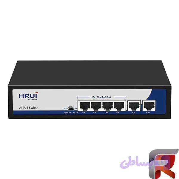 سوئیچ PoE اچ ار یو ای HRUI HR900-AF-42N (کد 4D326) — تصویر 1