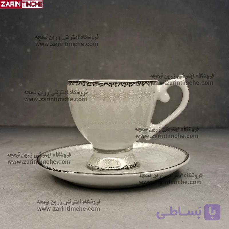 فنجان و نعلبکی قهوه خوری برند لورین مدل عرفان