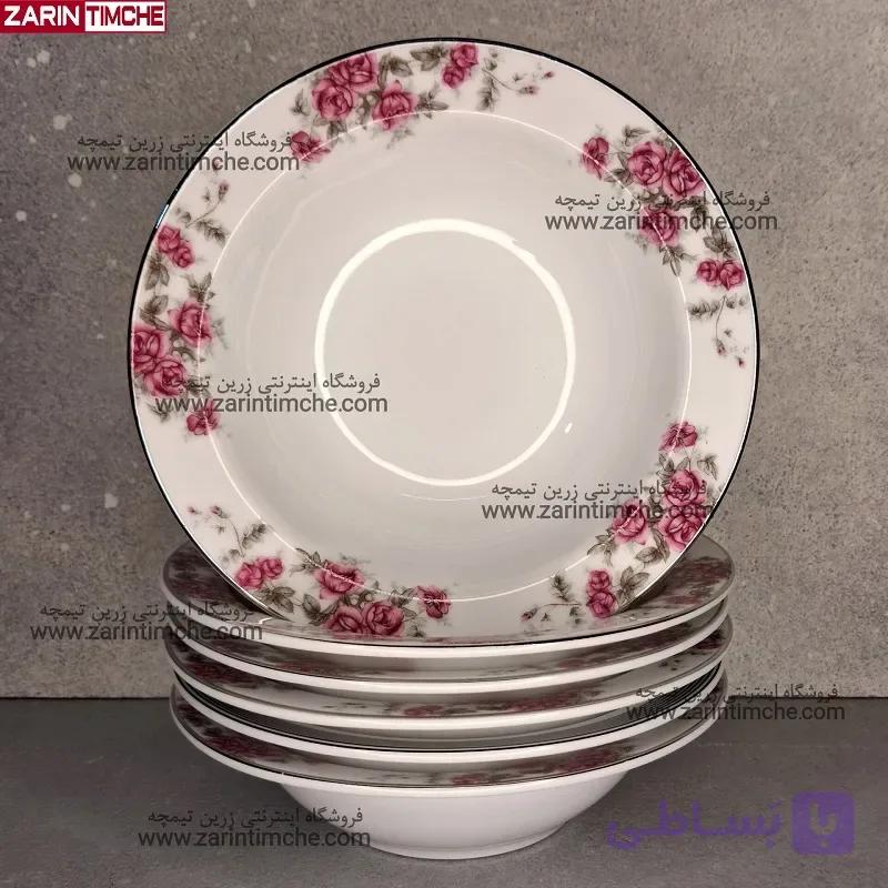 پیاله ماست خوری چینی زرین مدل آران