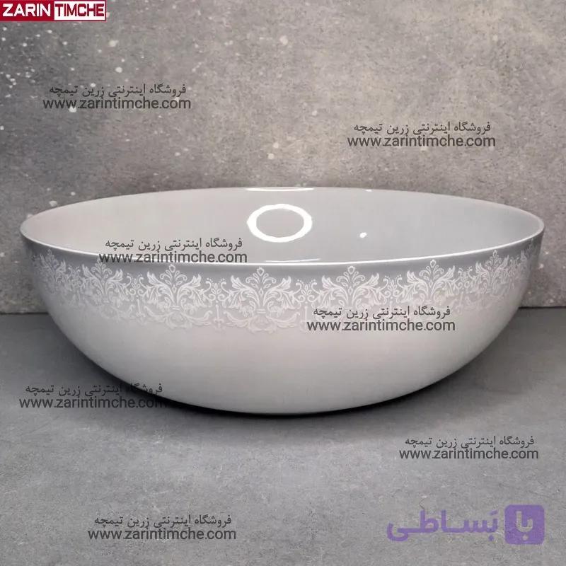 کاسه سالادخوری چینی زرین مدل سابرینا
