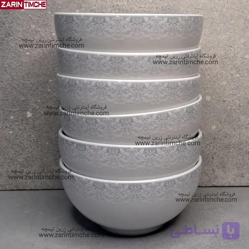 پیاله ترشی چینی زرین مدل سابرینا — تصویر 1