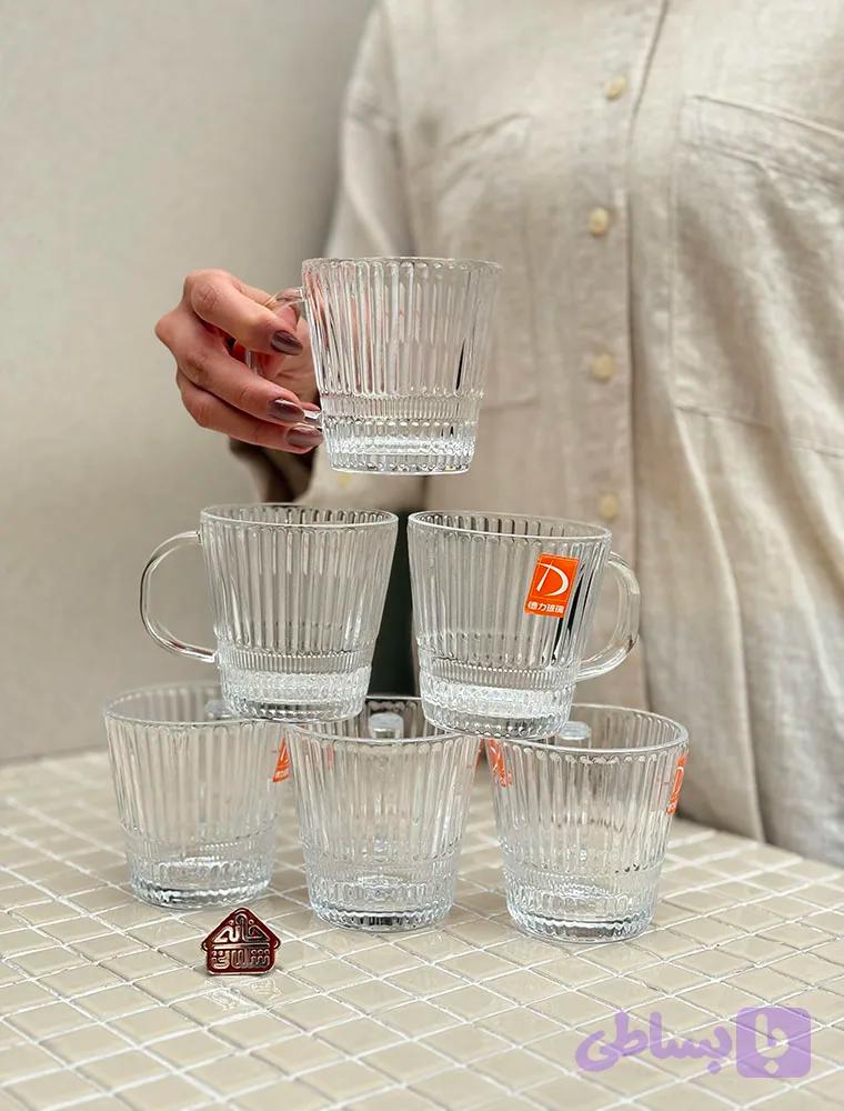 ست 6 عددی لیوان 270 میل DELLI GLASS کد004152