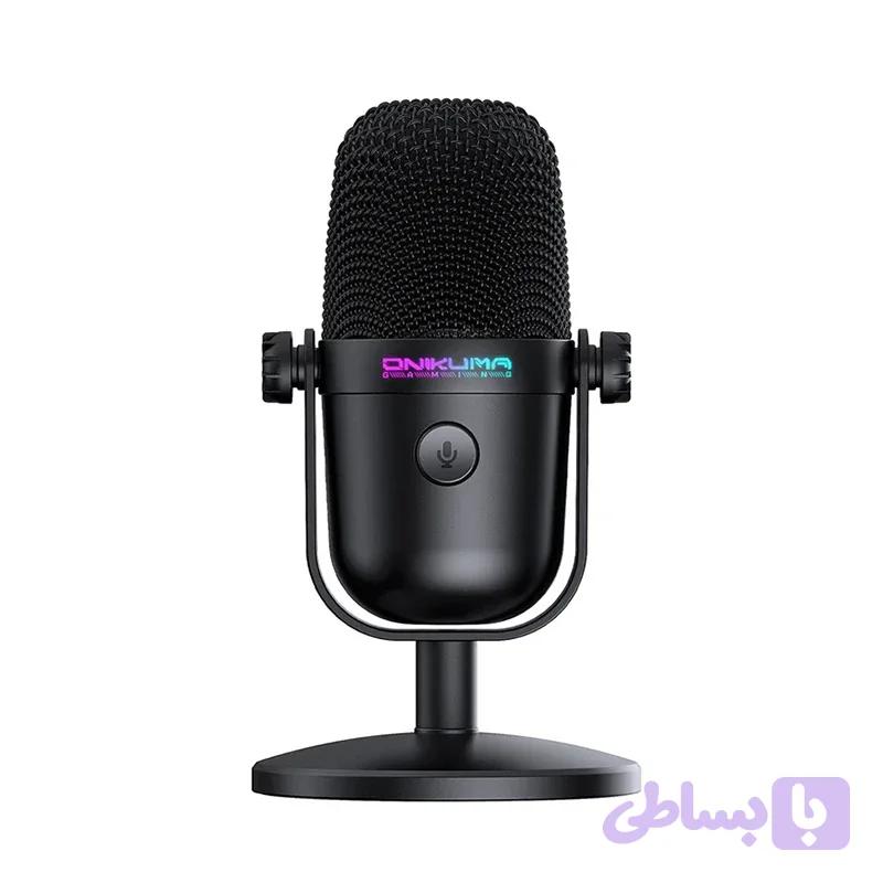 میکروفون گیمینگ اونیکوما مدل Onikuma M830 | اتصال سیمی با نورپردازی RGB