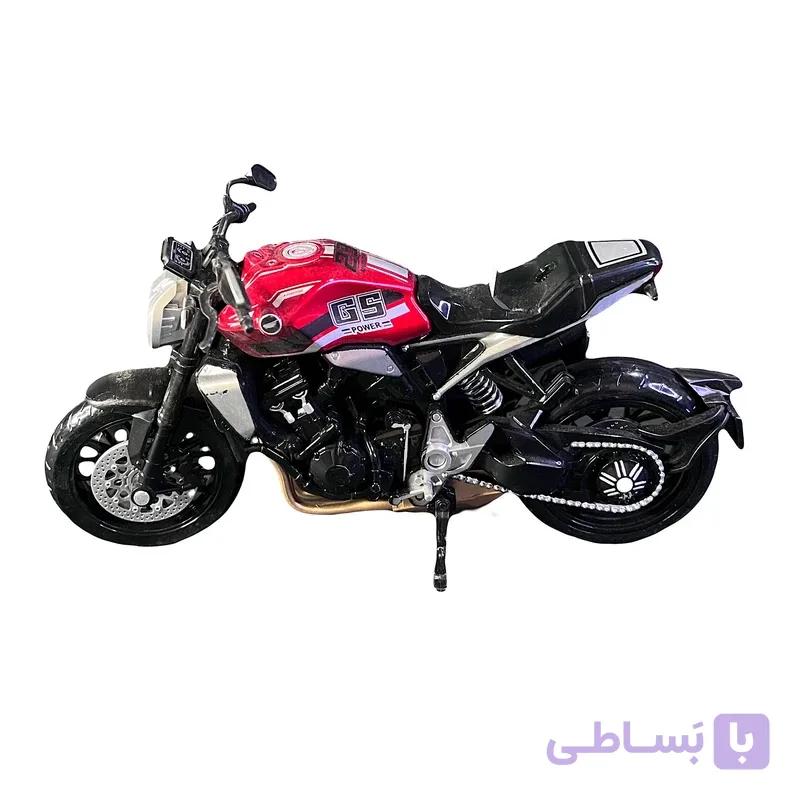 موتورسیکلت فلزی Alloy مدل 1:10 | دایکست، چراغ‌دار و صدا‌دار — تصویر 1