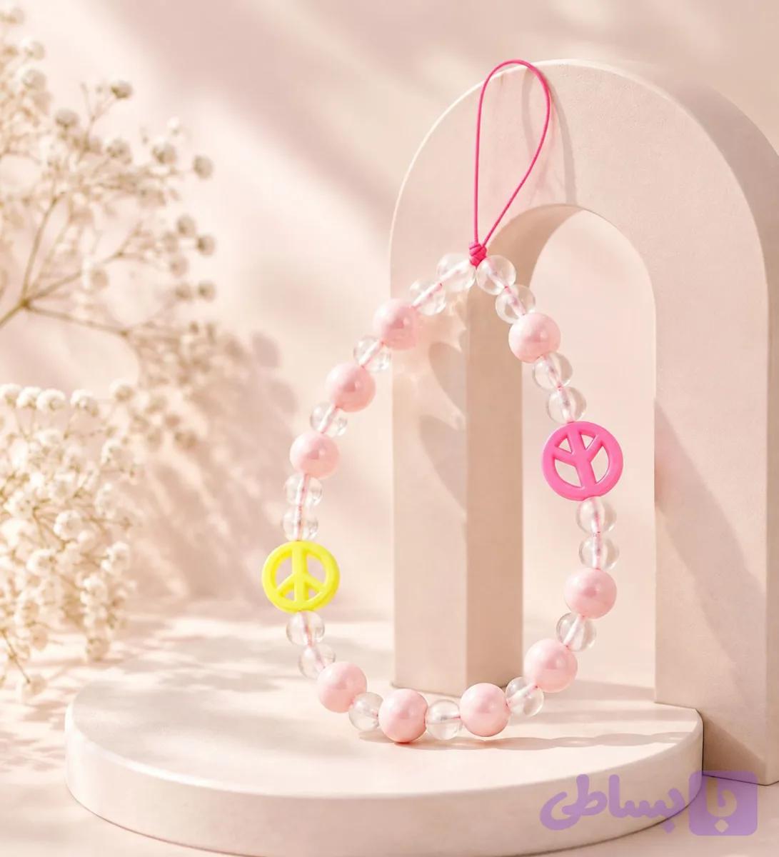 آویز موبایل مرواریدی کد6