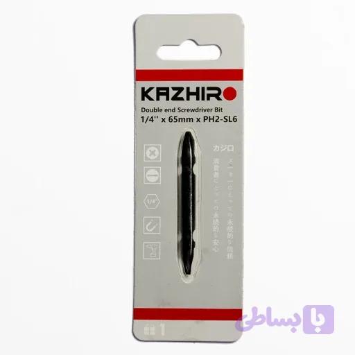 نوک پیچ گوشتی 65mm دوسر تخت-چهارسو فسفاته منگنز KAZHIRO ژاپن (تکی) — تصویر 1
