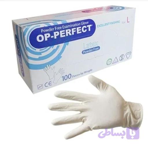 دستکش لاتکس اپی پرفکت بدون پودر ۱۰۰عددی لارج L — تصویر 1
