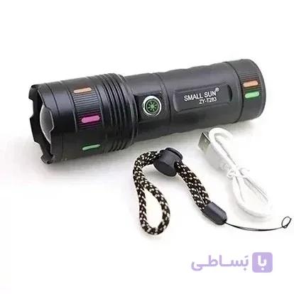 چراغ قوه اسمال سان T283 پلیسی زوم دار برند small sun — تصویر 1