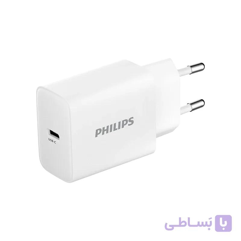 شارژر دیواری فیلیپس مدل DLP2629CW – شارژ سریع ۲۰ وات گارانتی 24 ماهه سی آوا — تصویر 1