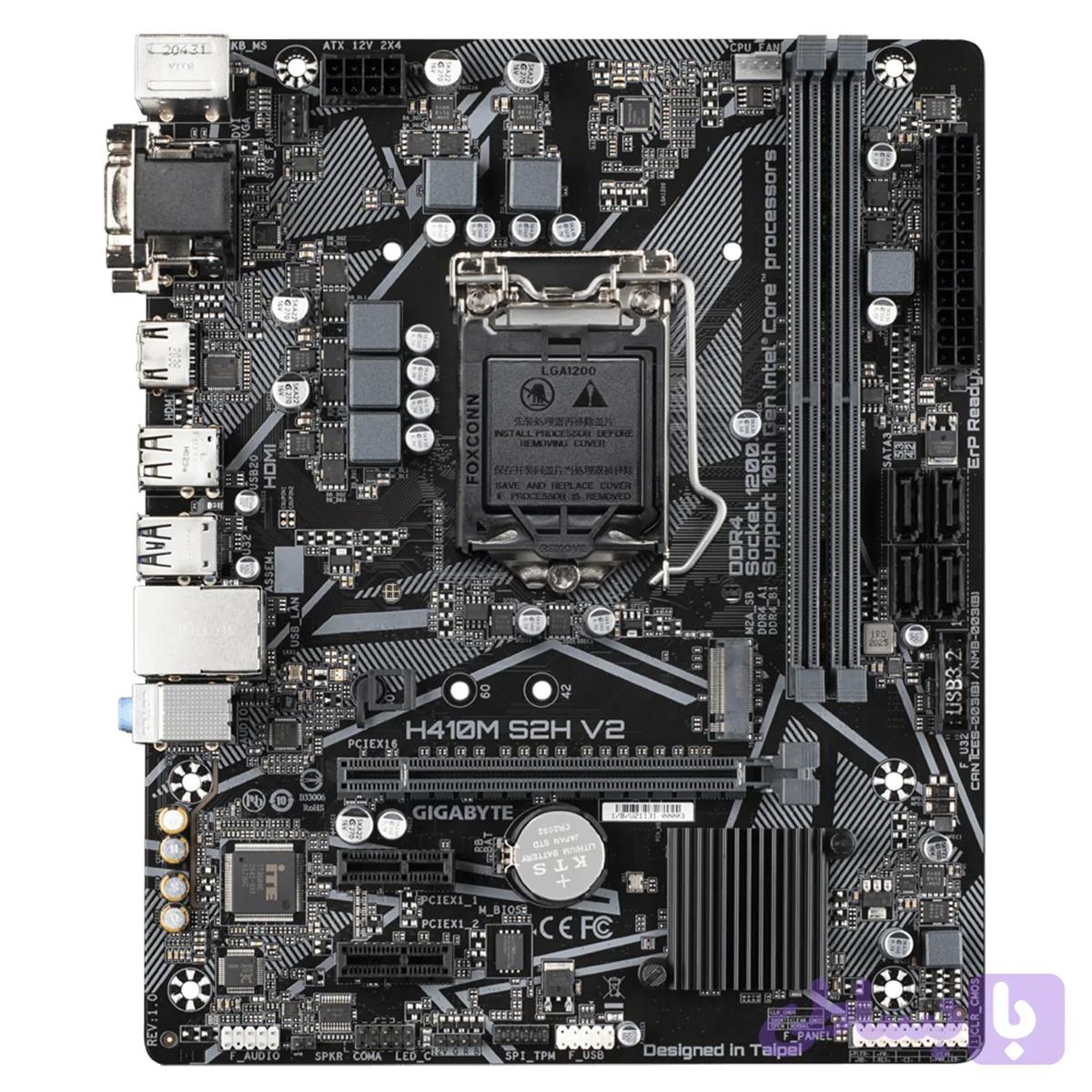 مادربرد گیگابایت مدل H410M S2H V2 rev. 1.0