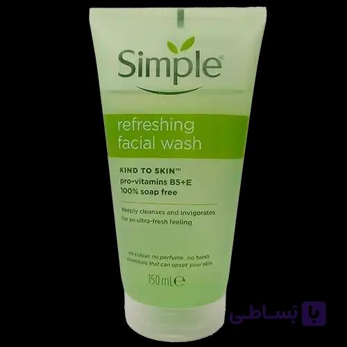 ژل شستشو صورت سیمپل انواع پوست 150ml