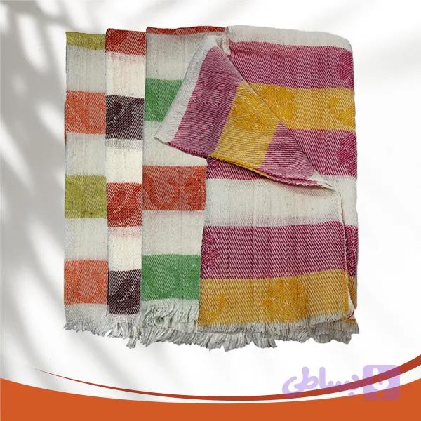 دستمال پنبه شکوفه 4 عددی — تصویر 1