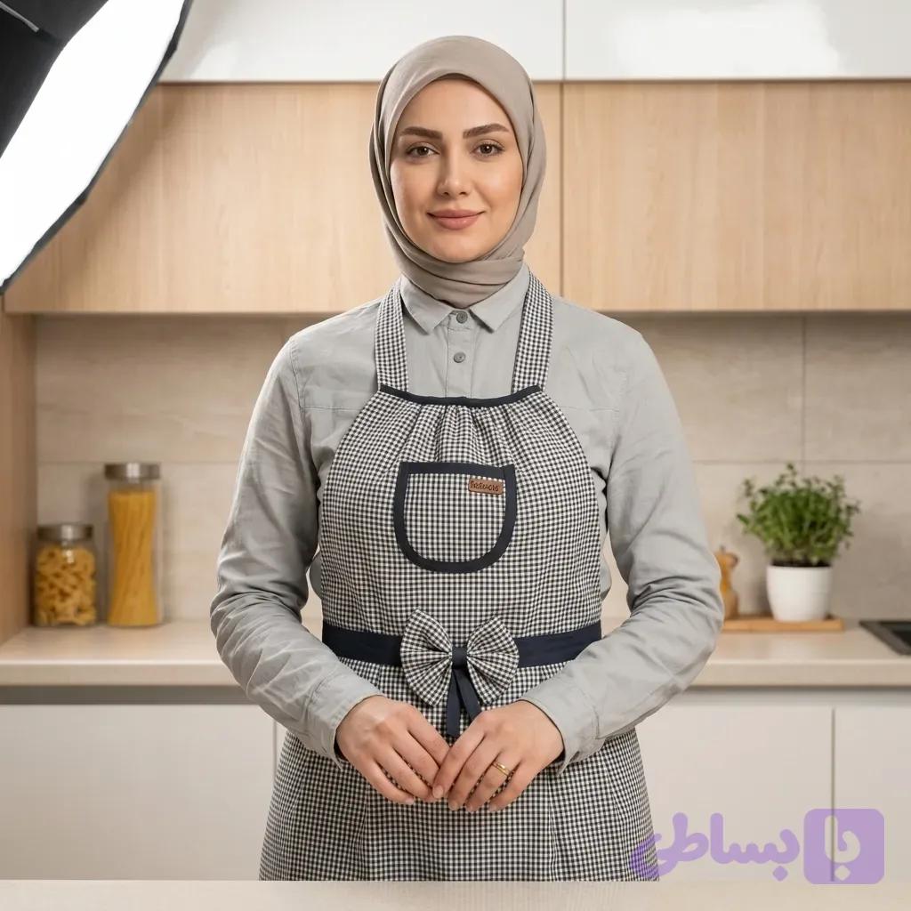 پیشبند آشپزخانه طرح عروسکی — تصویر 1