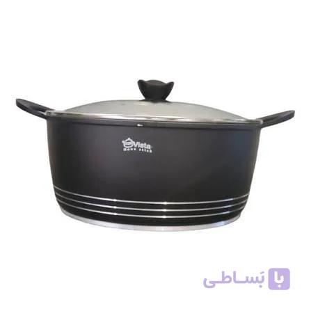 قابلمه چدن گرانیت سایز ۳۲ برند ویستا — تصویر 1