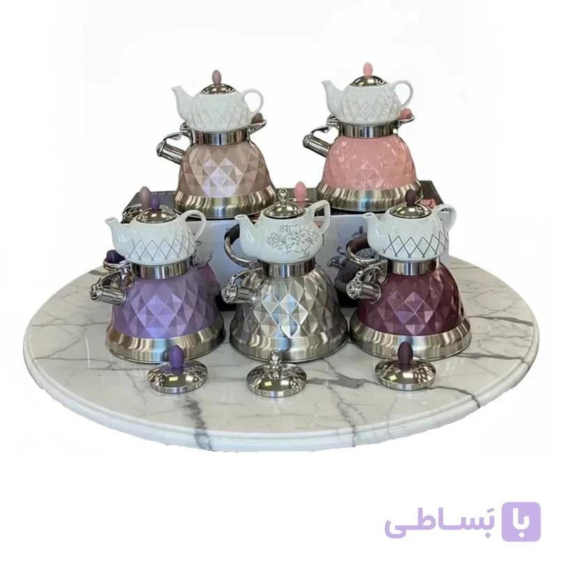 کتری قوری رنگی سوتی برند مینیاتور — تصویر 1
