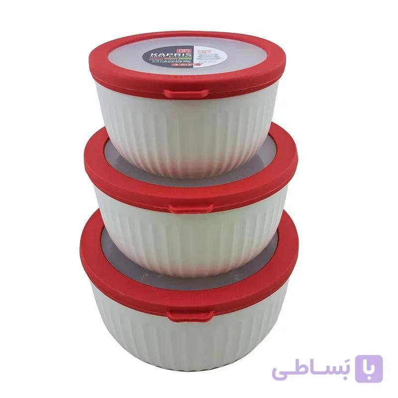 ظروف نگهداری مواد غذایی سه تایی کاپریس — تصویر 1