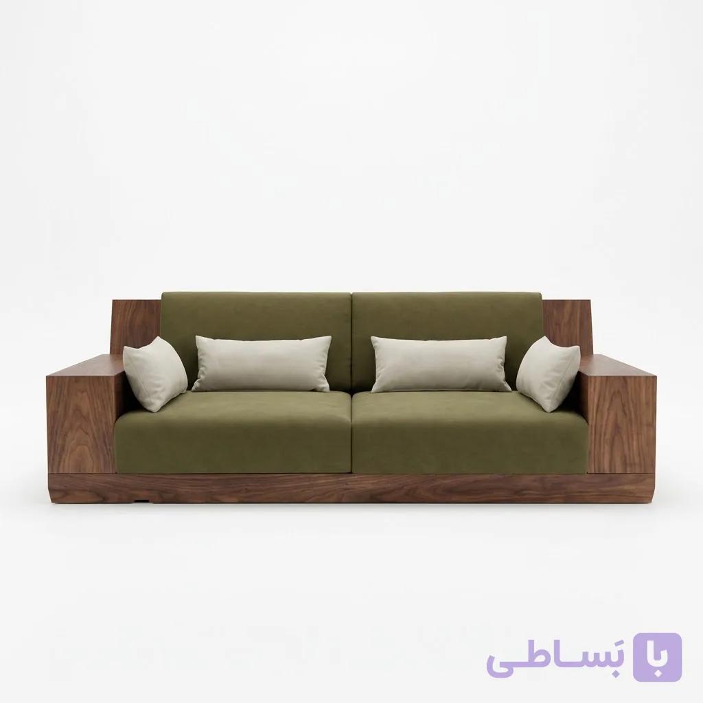 کاناپه چوبی مدل چوبین — تصویر 1