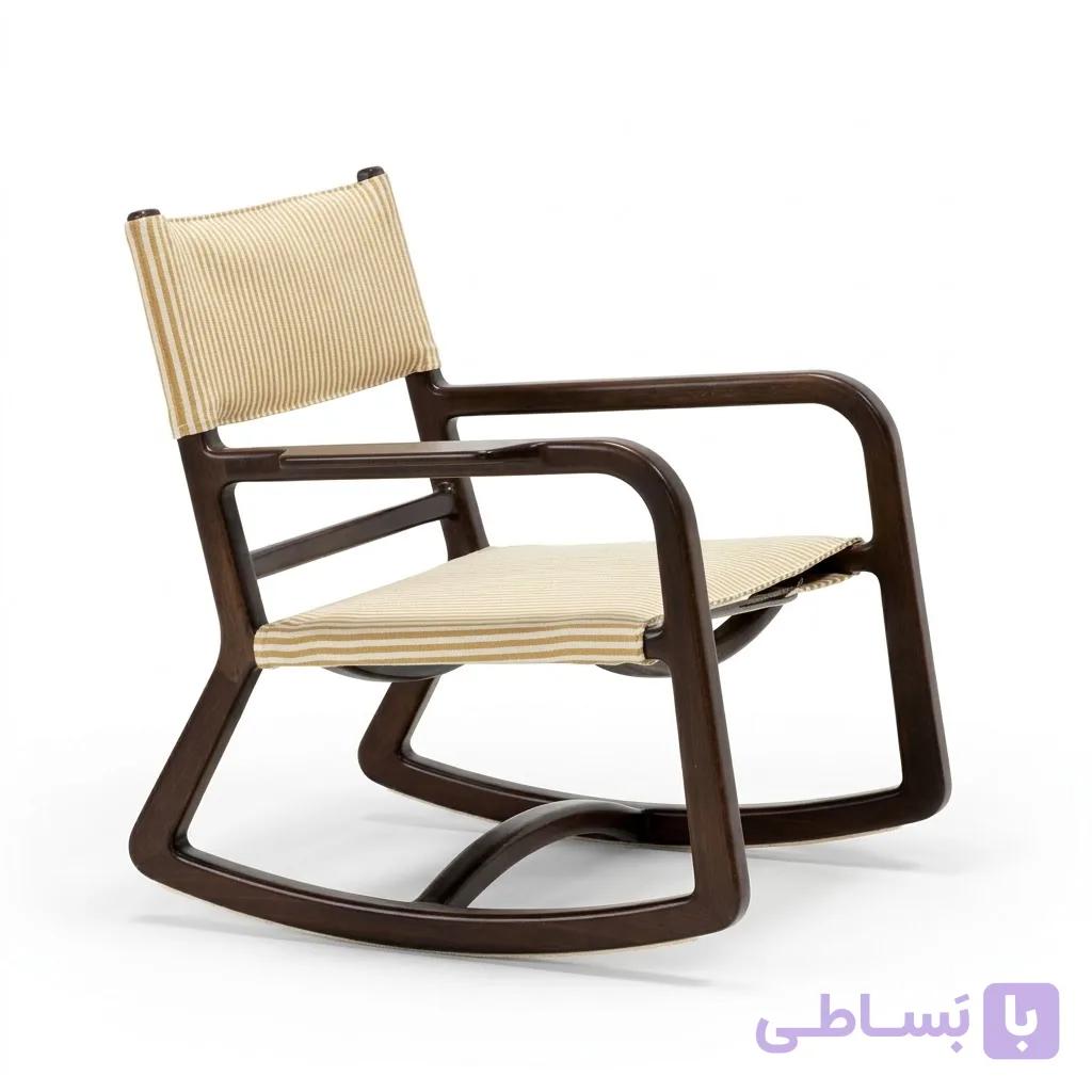 صندلی راک چوبی مدل کلاسیکو — تصویر 1