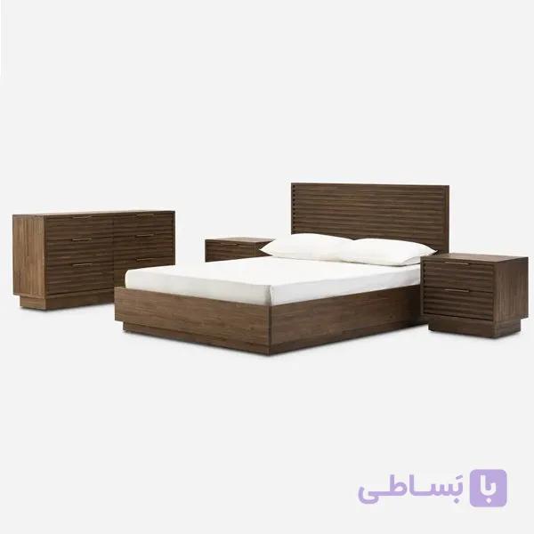 سرویس خواب چوبی وَلتینو — تصویر 1
