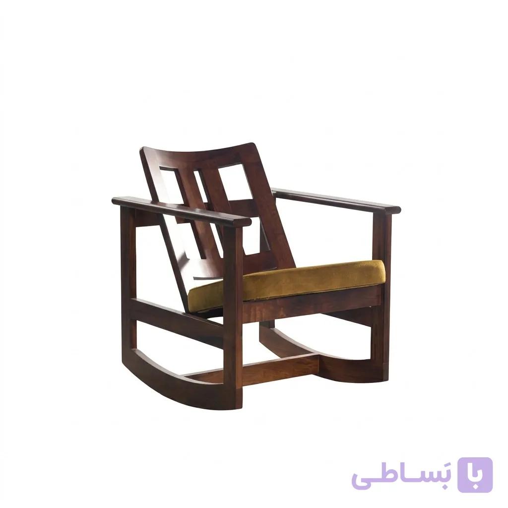 صندلی راک چوبی مدرن مدل بالانسو — تصویر 1