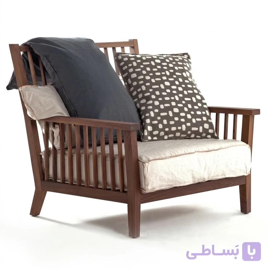 مبل تکنفره چوبی ماچیلو — تصویر 1
