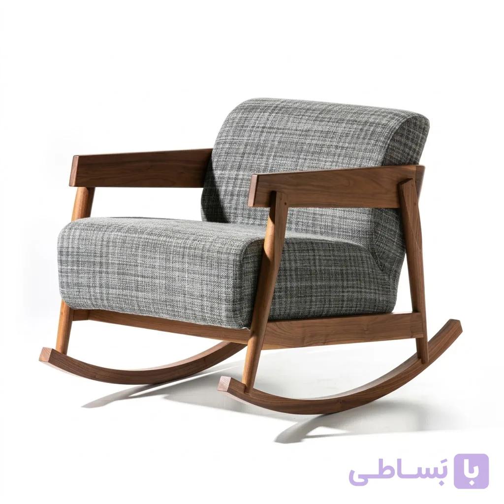 صندلی راک مدرن چوبی زینو — تصویر 1
