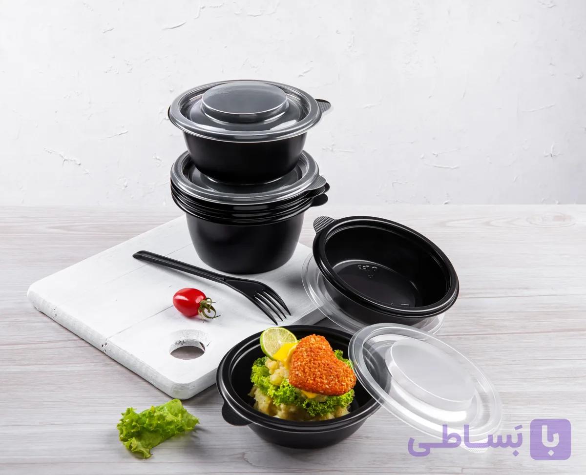 کاسه یکبار مصرف گرد پلی پرو کوچک طب پلاستیک — تصویر 1