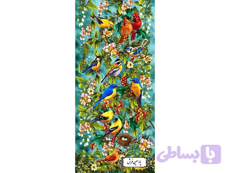 نخ و نقشه تابلو فرش طرح گل و پرنده – کد NH3596