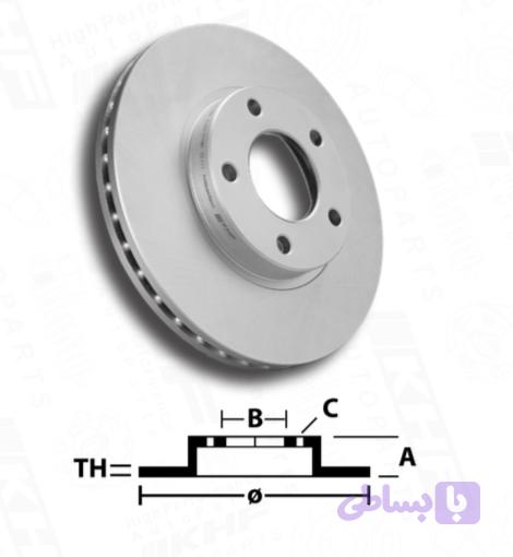 دیسک چرخ جلو پراید KHF (کد ZG95H)