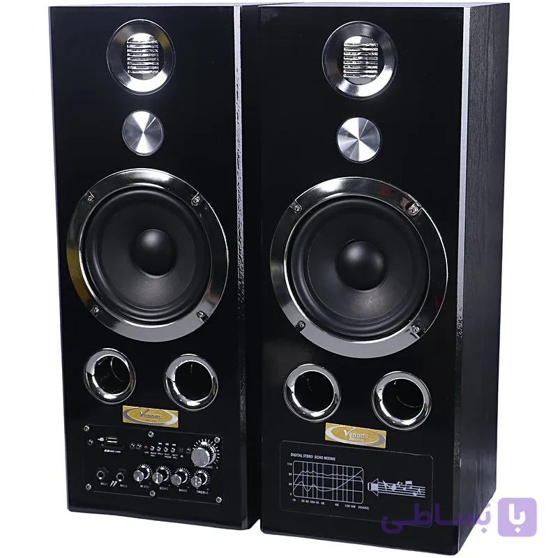 اسپیکر خانگی ایستاده ونوس مدل PV-500 با ریموت کنترل — تصویر 1