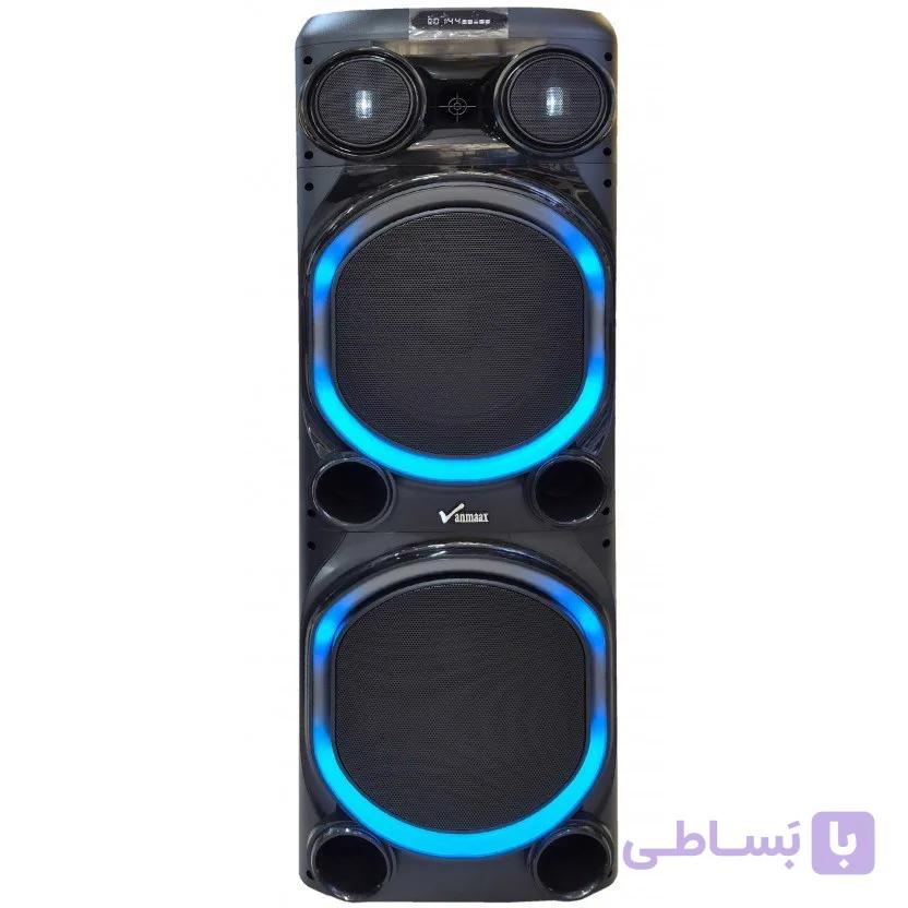 اسپیکر شارژی VANMAAX مدل MAX-1215 به همراه میکروفون — تصویر 1