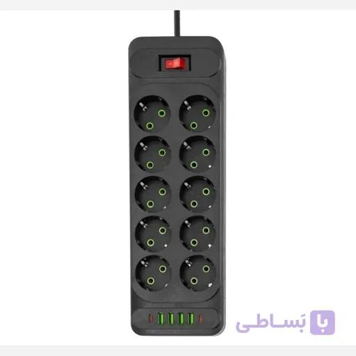 چندراهی برق پاورسوکت مدل F35U-Type-C — تصویر 1