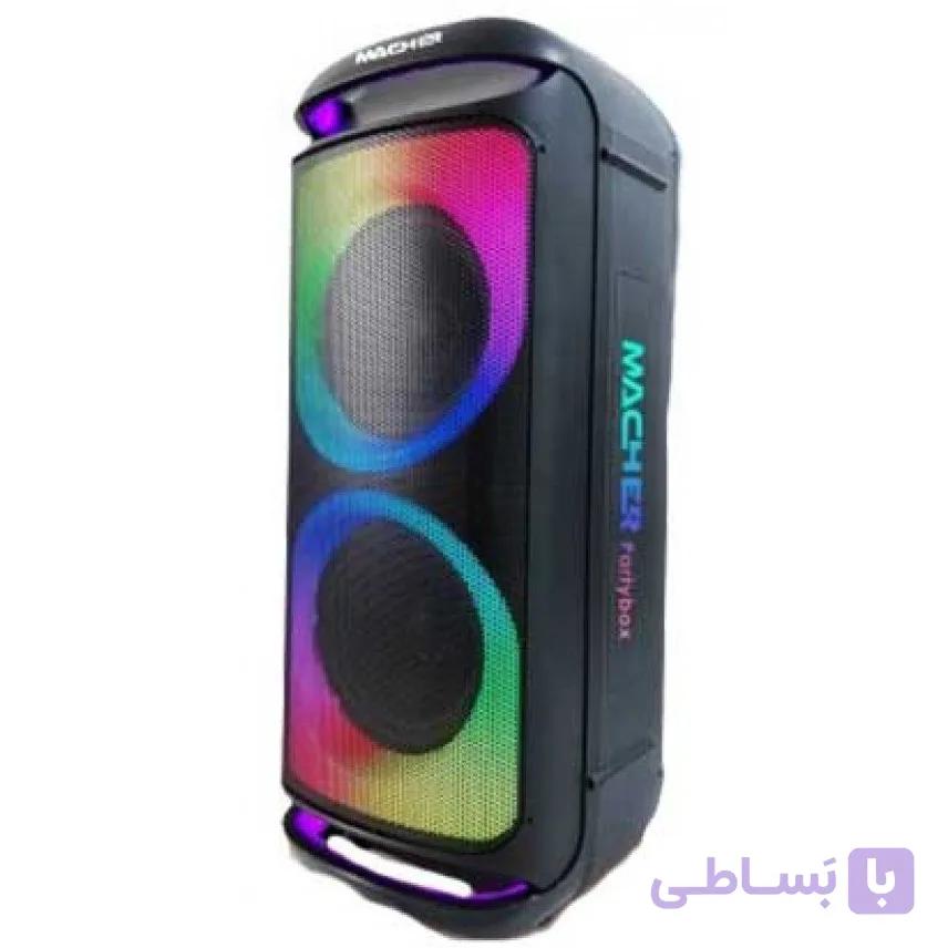 اسپیکر شارژی MACHER مدل MR-1740 به همراه میکروفون — تصویر 1