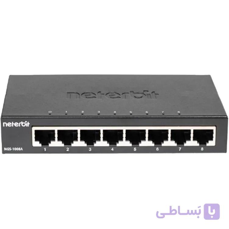 سوییچ شبکه 8 پورت نتربیت مدل NGS-1008A — تصویر 1