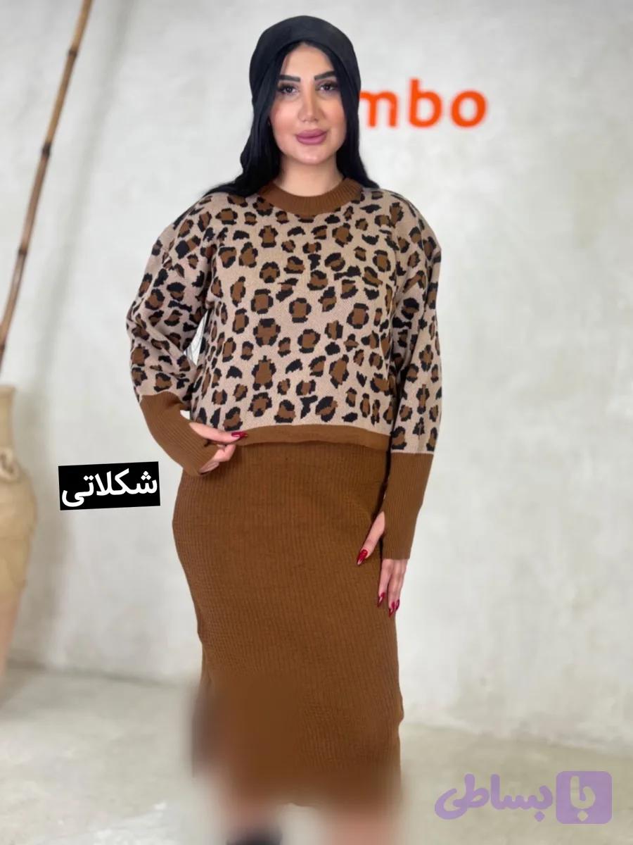 بافت دوتیکه پلنگی کد 4255 — تصویر 1