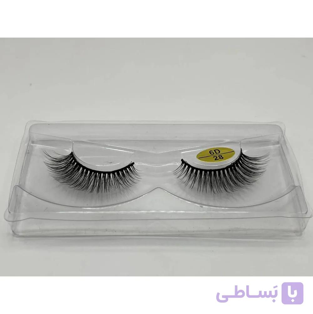 مژه مصنوعی شش بعدی طبیعی 6d-28 — تصویر 1