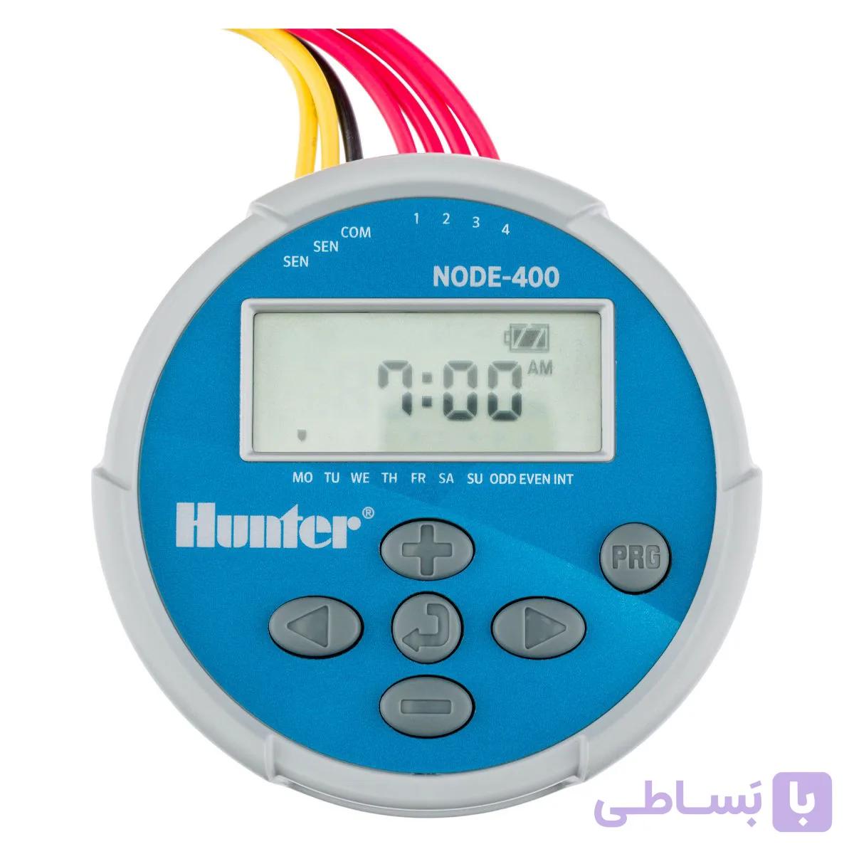 کنترلر آبیاری باتری خور هانتر آمریکا 4 ایستگاهه مدل NODE-400 — تصویر 1