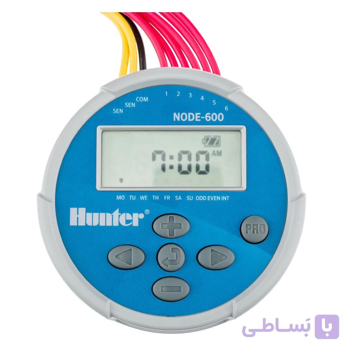 کنترلر آبیاری باتری خور هانتر آمریکا 6 ایستگاهه مدل NODE-600 — تصویر 1